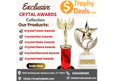 Order Exquisite Crystal Awards at Trophy Deals