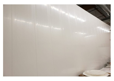 Install lightweight and hygienic PVC washable wall panels