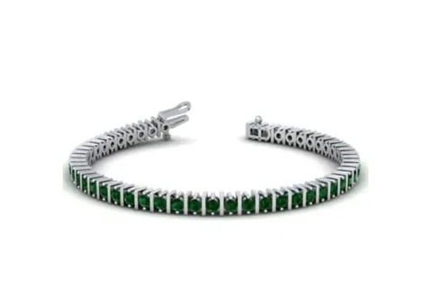 Purchase Emerald Tennis Bracelet with GIA Certified 8.25cttw