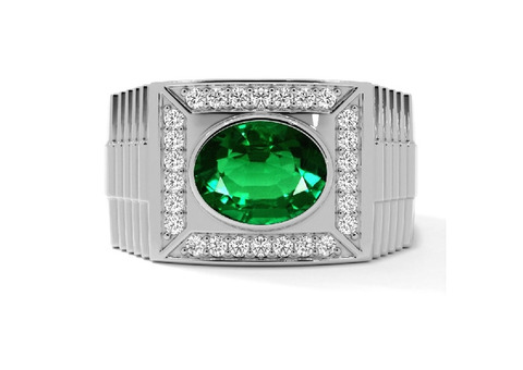 Get Transparent Alexandrite Mens Ring