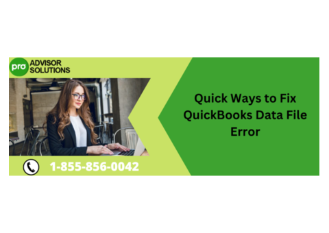 How to Fix QuickBooks Data File Errors with Simple Solutions