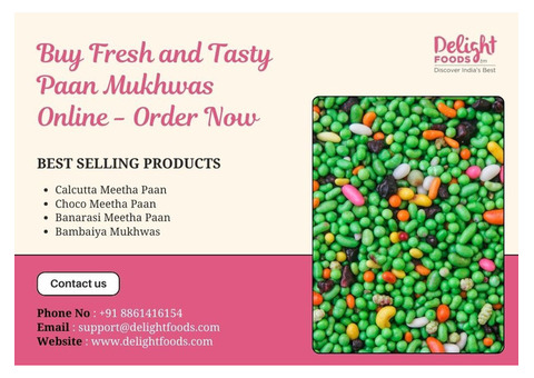 Buy Fresh and Tasty Paan Mukhwas Online - Order Now