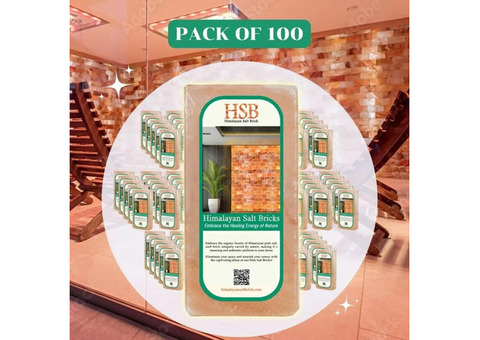 Himalayan Salt Tiles 8 x 4 x 1 | Pack of 100