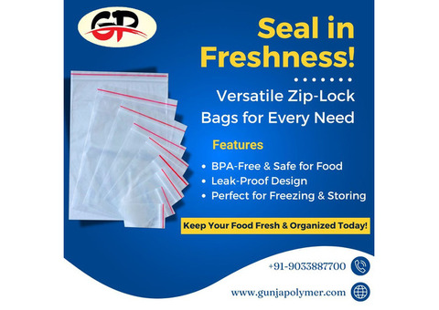 Zip Lock Bags Pouches Cover Transparent Reusable