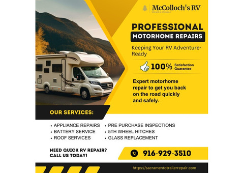 Professional Motorhome Repairs: Keeping Your RV Adventure-Ready