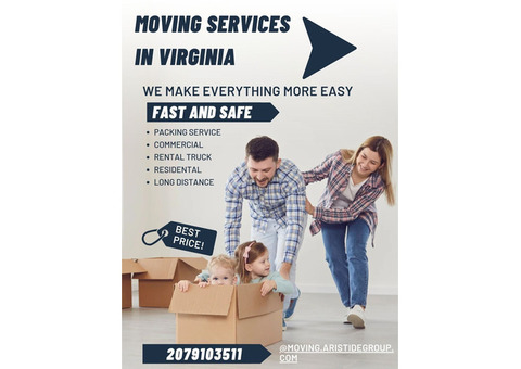 Reliable Moving Services in Virginia - Moving Aristide Group