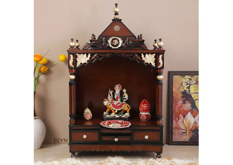 Pooja Graham Large Floor Rested Pooja Mandir with Door