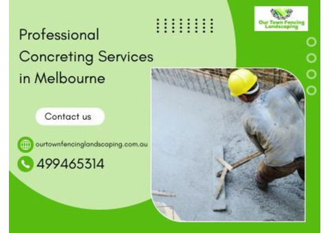 Professional Concreting Services in Melbourne