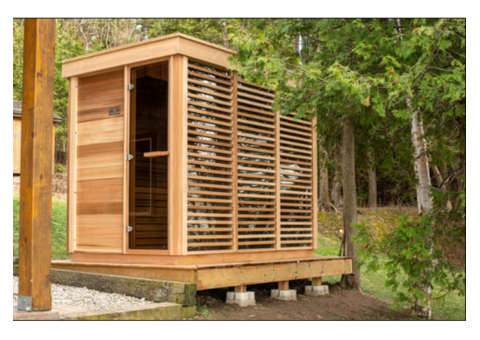 Outdoor 580 Pure Cube Sauna - 5 Person