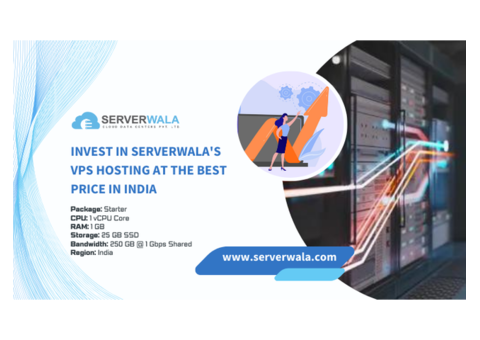 Invest in Serverwala's VPS Hosting at the Best Price in India