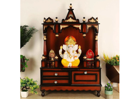 Apratima Medium Floor Rested Pooja Mandir without door