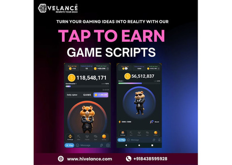 Get Affordable Tap to earn game development services from Hivelance!