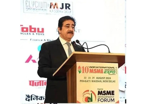 Sandeep Marwah Addresses the 10th India International MSME Expo