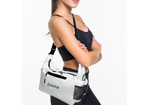 Personalized Gym Bag for Women, NAME and LOGO