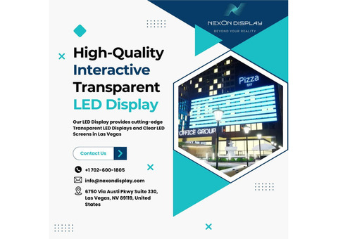 High-Quality Interactive Transparent LED Display – Nexon Display