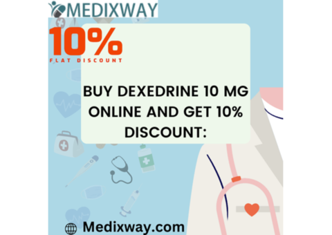 Buy Dexedrine 10 mg Online and Get 10% discount: