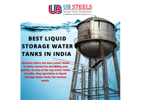 Best Liquid Storage Water Tanks in India