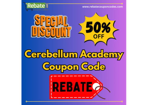 Save Big with Cerebellum Academy Coupon Code: REBATE - Up to 50% Off!