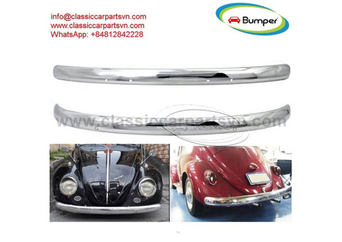 VW Beetle blade style (1955-1972) bumpers by stainless steel new