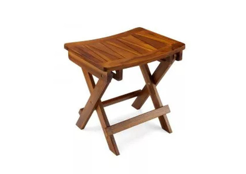 Water-Resistant Teak Shower Bench for Comfor