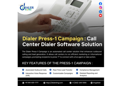 Boost Your Business with Dialer Press-1 Campaign!