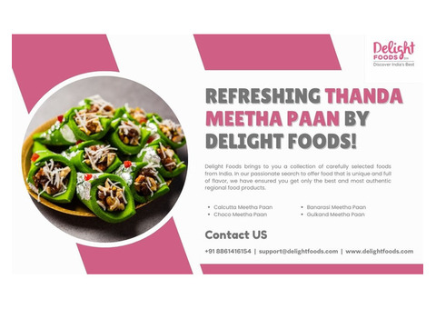 Refreshing Thanda Meetha Paan by Delight Foods!