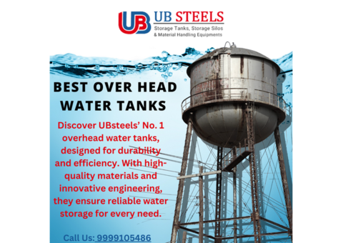 #No. 1  Best over head water tanks : UBsteels