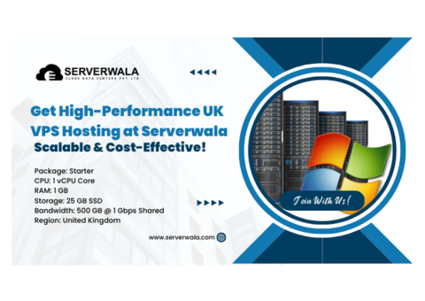 Get High-Performance UK VPS Hosting at Serverwala