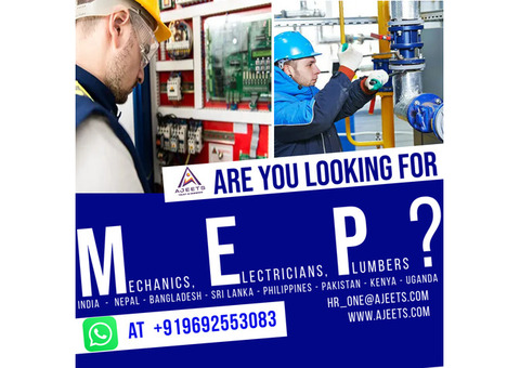 Looking for Overseas MEP Workers for Saudi