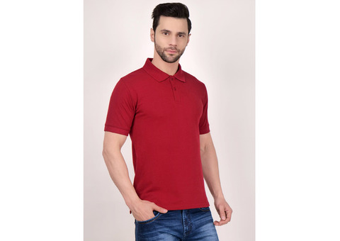 Classic Maroon Polo T-Shirt – Elevate Your Everyday Style