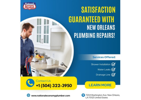 Satisfaction Guaranteed with New Orleans Plumbing Repairs!