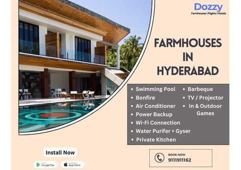 Best Farmhouse Rentals with Dozzy in Hyderabad