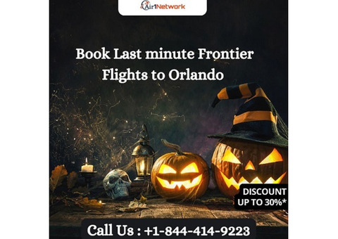 +1 (844) 414-9223 Book Last minute Frontier Flights to Orlando