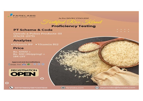 Food testing laboratories are provided by Fare Labs Pvt. Ltd