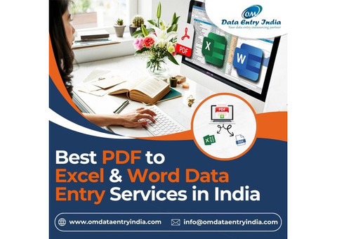 Top PDF to Excel and Word Data Entry Services in India