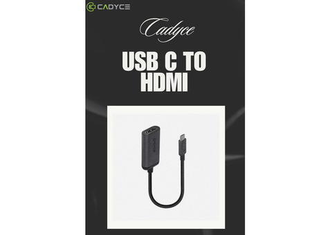 Experience Flawless Visuals with Cadyce's USB C to HDMI Adapter