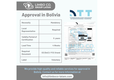 Approval in Bolivia