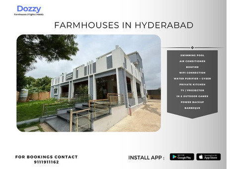 Rent a budget friendly farmhouse in hyderabad