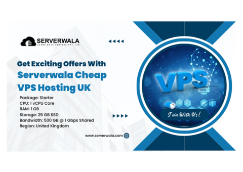 Get Exciting Offers With Serverwala Cheap VPS Hosting UK