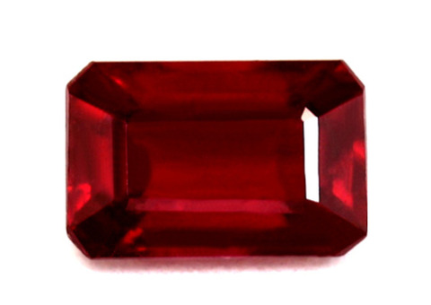 0.73 cts Composite Ruby, A Grade, Emerald Cut Gem