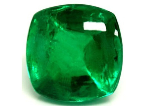 AGL 3.13 cts. Emerald Cabochon Fancy, AAAA Quality