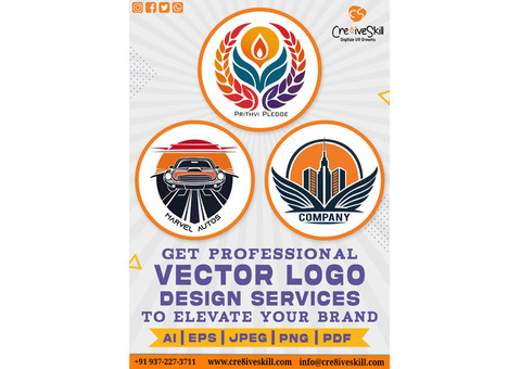 Elevate Your Brand with Cre8iveSkill's Custom Vector Logo Design