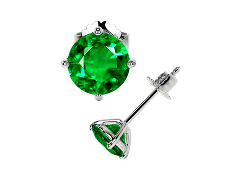 Buy emerald earrings AAAA Quality Grade