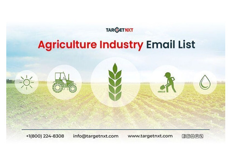 Boost your sales our contacts with our Agriculture Industry Email List