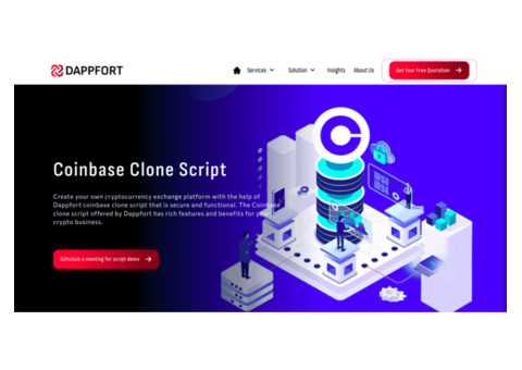 Dappfort Coinbase Clone Script for Launching Cryptocurrency Exchange