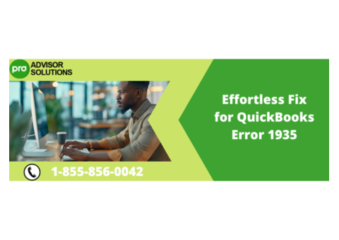 QuickBooks Error 1935 Causes and Solutions for Seamless Installation