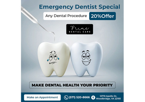 Facing a dental emergency? Contact our Prime Dental