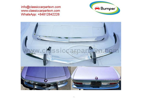 BMW 2000 CS (1965-1969) bumpers by stainless steel new