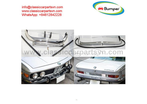 BMW 2800CS. 3.0CS. E9 bumpers (1968-1975) by stainless steel new