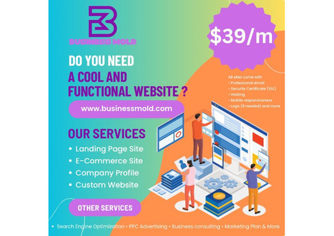 Get a Stunning Website for Just $39/month!